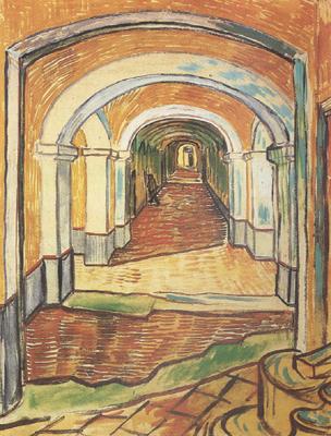 Vincent Van Gogh Corrdor in Saint-Paul Hospital (nn04) oil painting picture